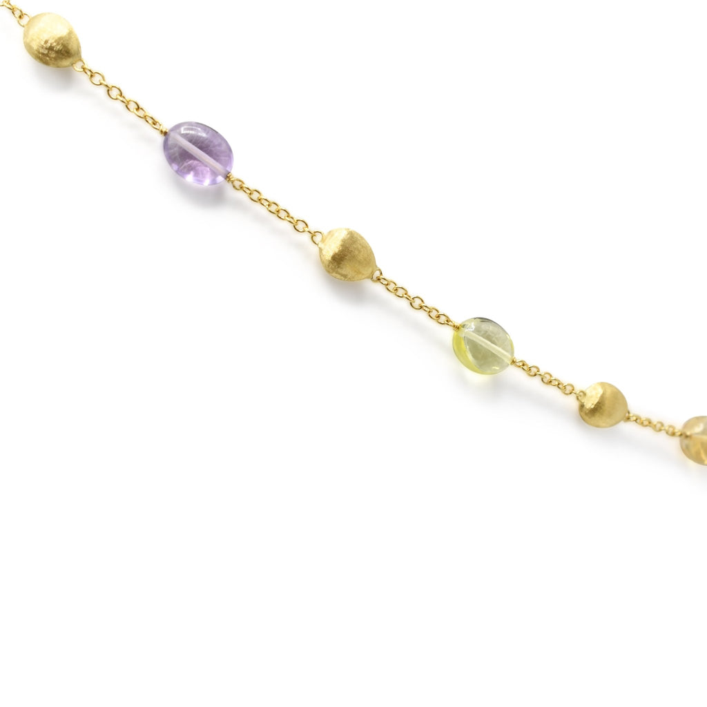 used Marco Bicego Multi Gem Long Necklace 36"