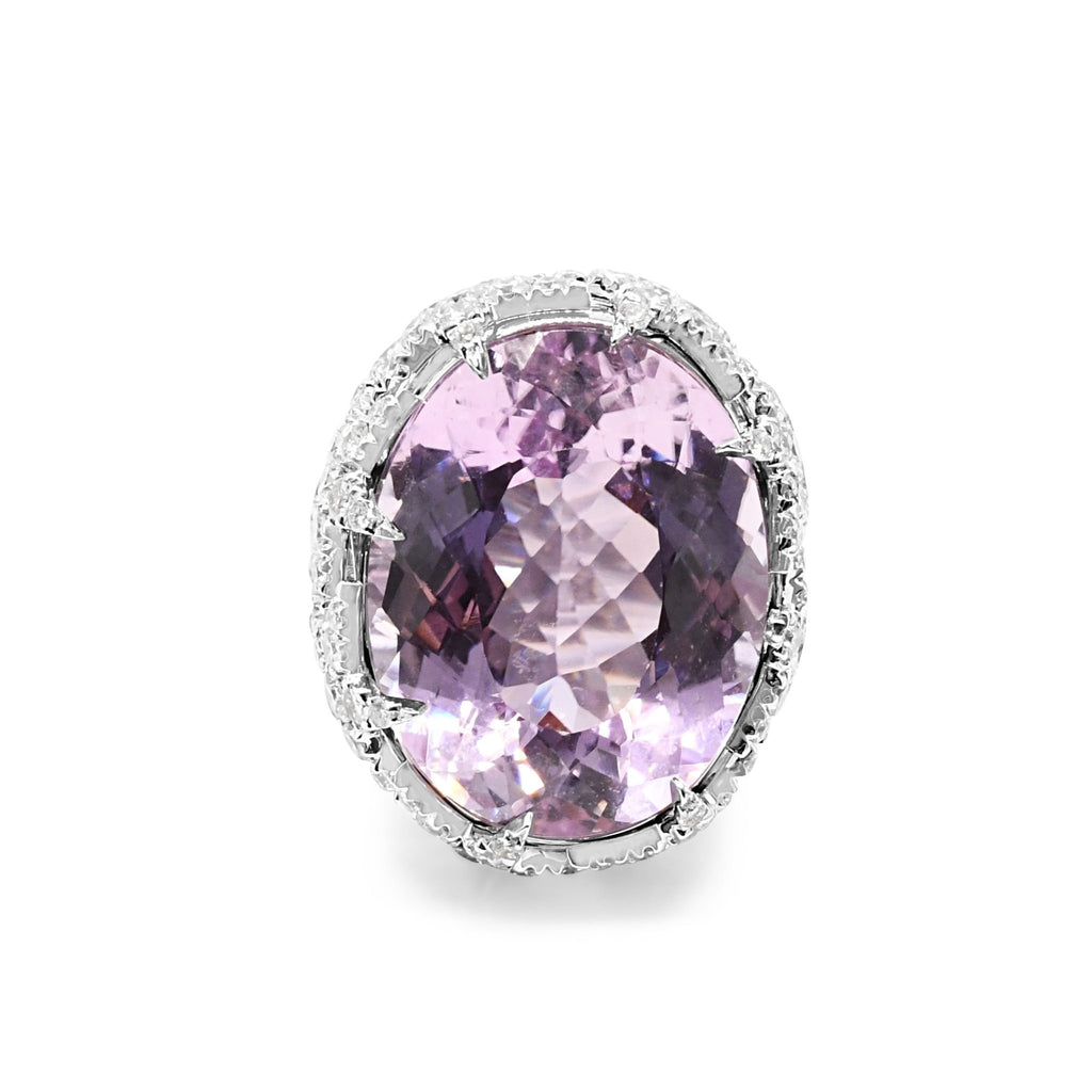 used Margherita Burgener Kunzite & Diamond Ring