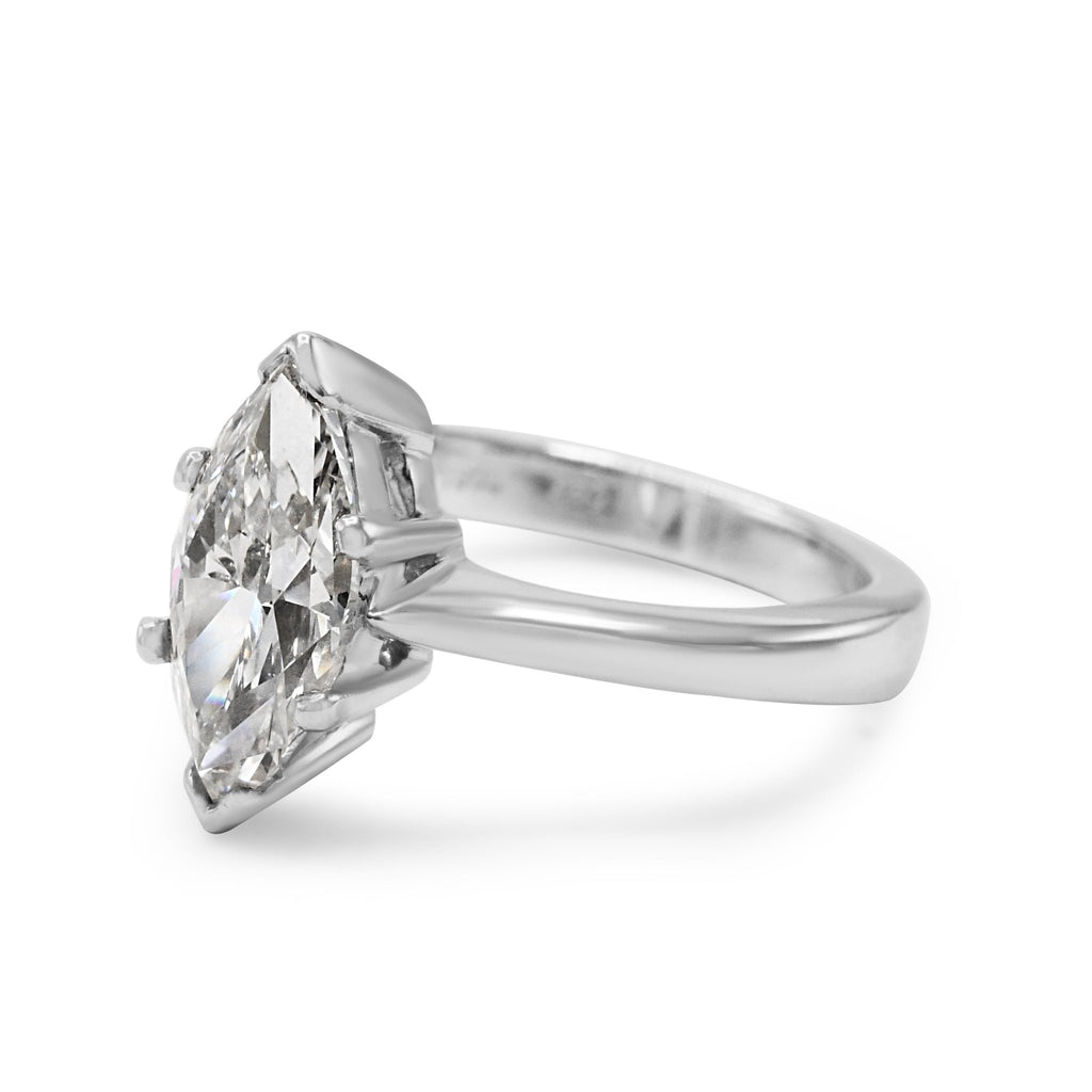 used Marquise Cut Diamond Ring - 18ct White Gold