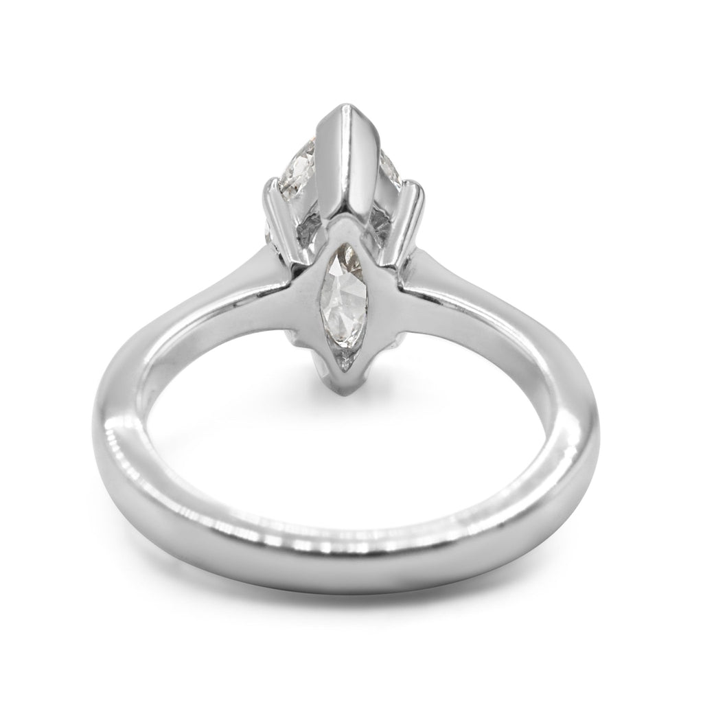 used Marquise Cut Diamond Ring - 18ct White Gold