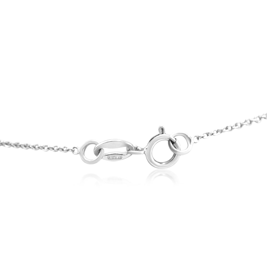 used Marquise Shaped Diamond Pendant On 16" 18ct White Gold Trace Necklace