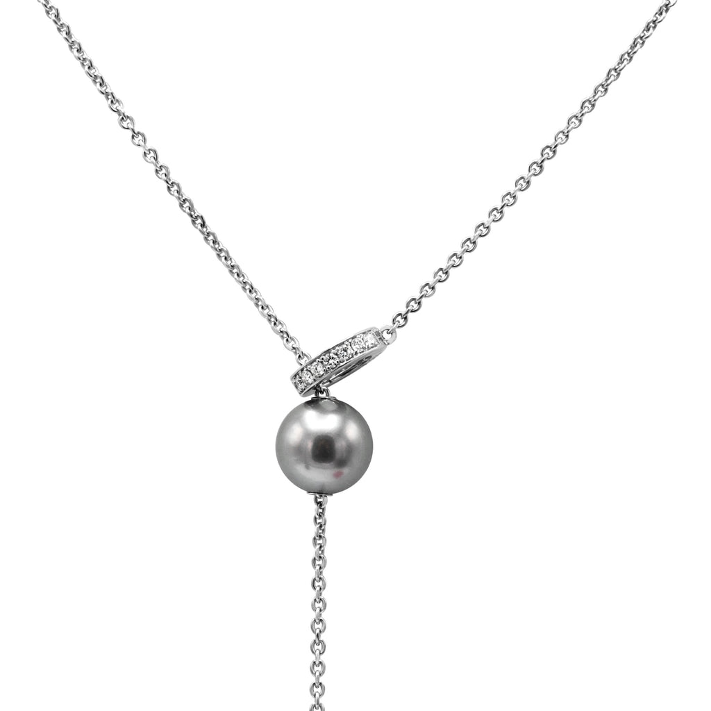used Mikimoto Pearls In Motion 10mm South Sea Pearl Drop Necklace