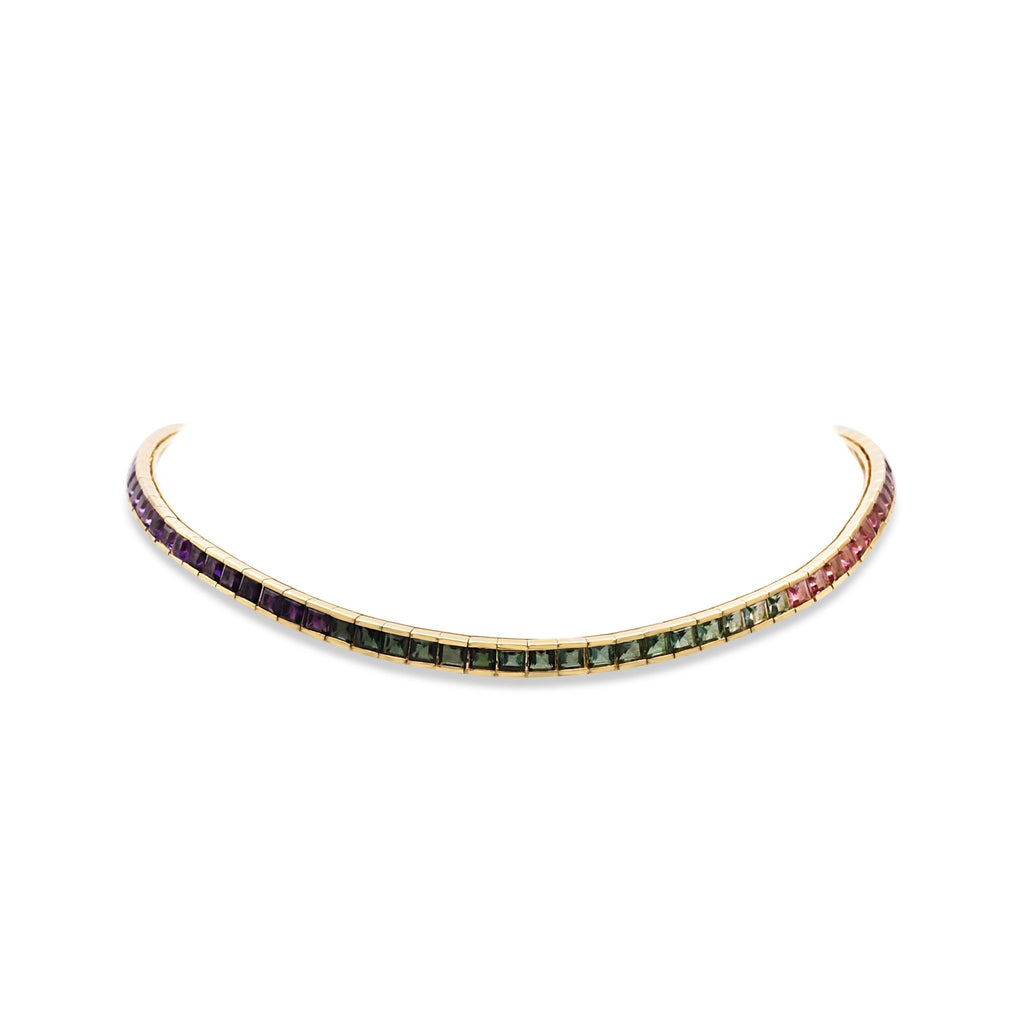 used Multi Gem 16" Collar / Necklace
