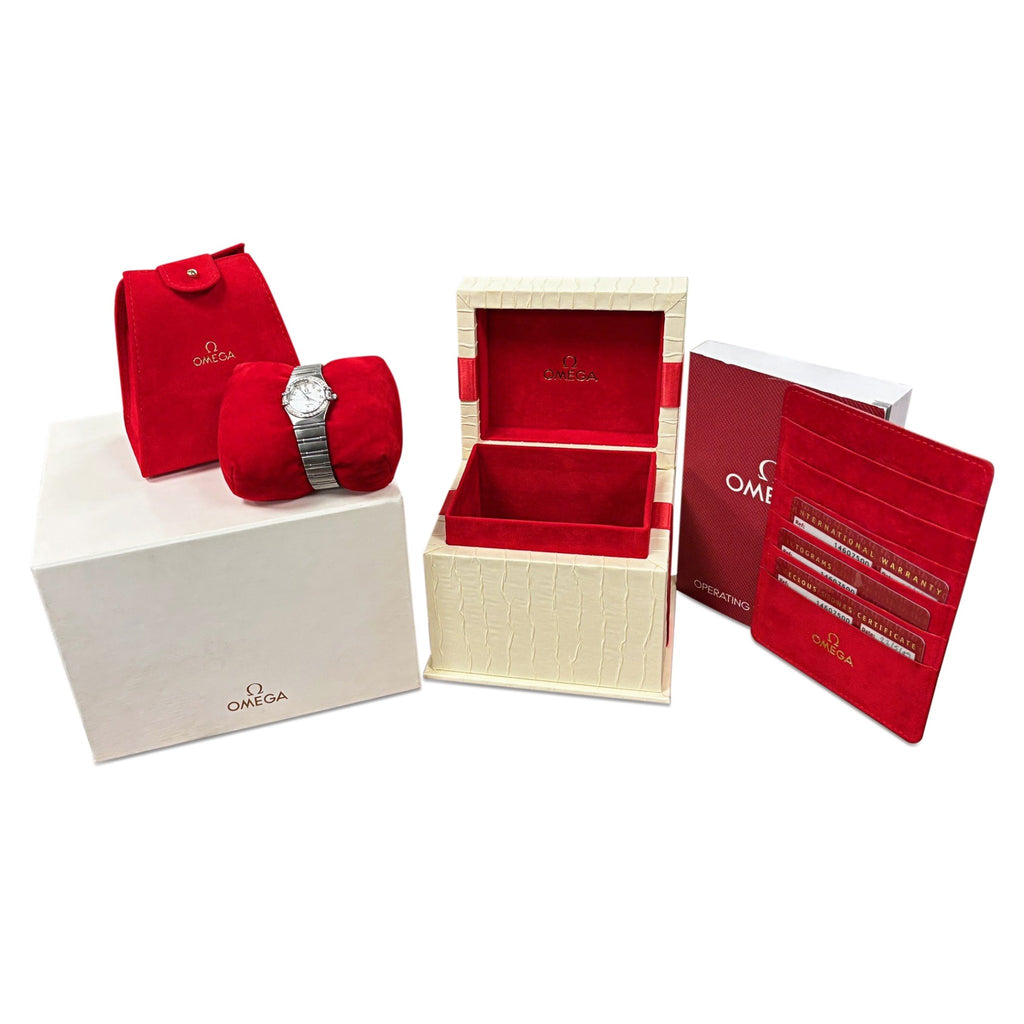 used Omega Constellation 22.5mm Quartz Diamond Watch, Mini Ref 14607500