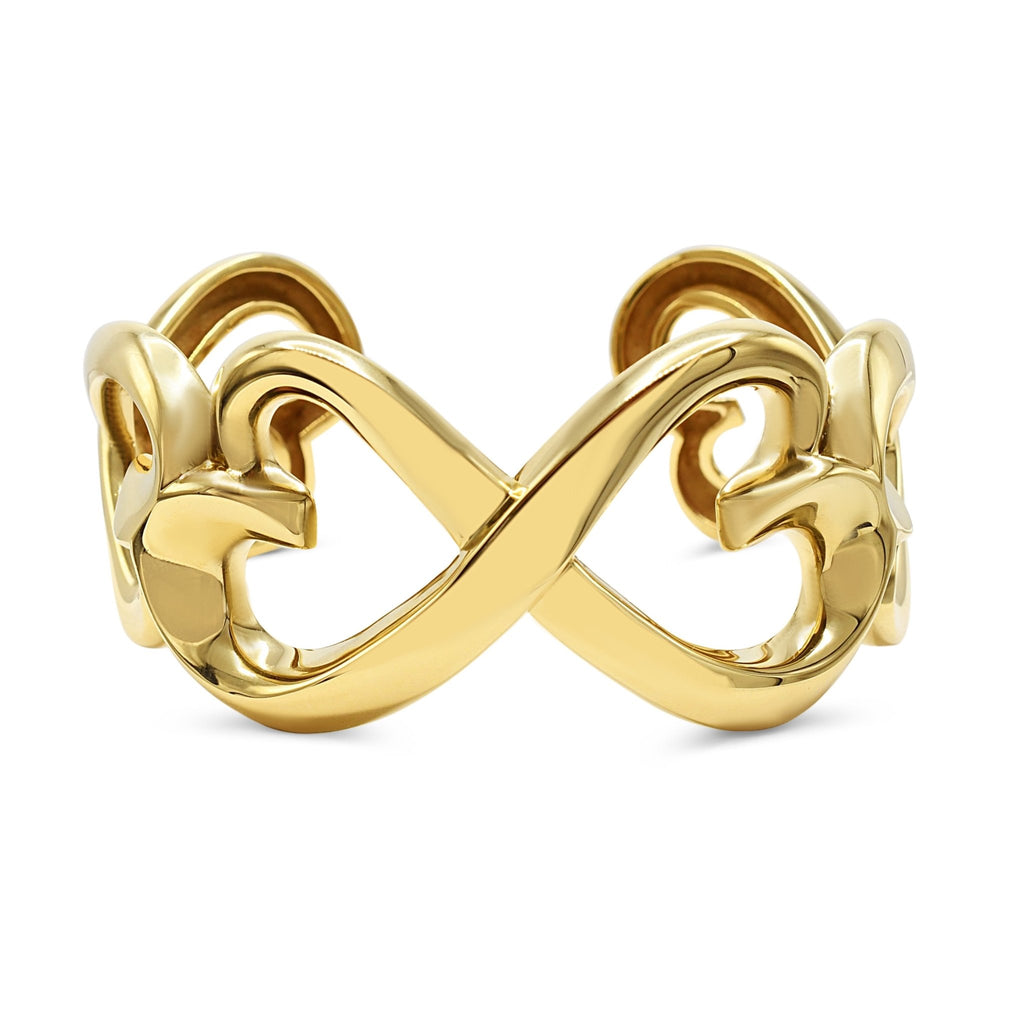 used Paloma Picasso For Tiffany Double Loving Cuff Bangle