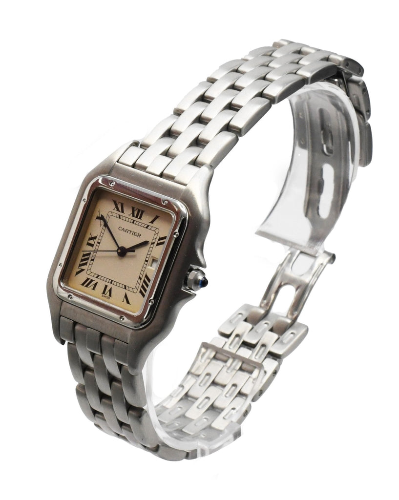 used Panthere de Cartier Large Steel Quartz Watch - Ref: 130 000 C