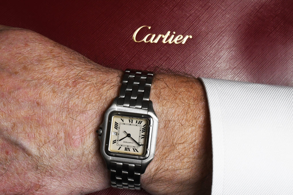 used Panthere de Cartier Large Steel Quartz Watch - Ref: 130 000 C