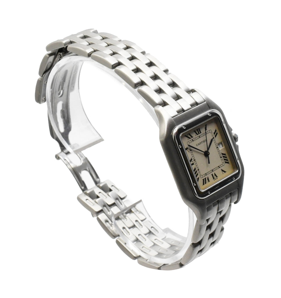 used Panthere de Cartier Large Steel Quartz Watch - Ref: 130 000 C