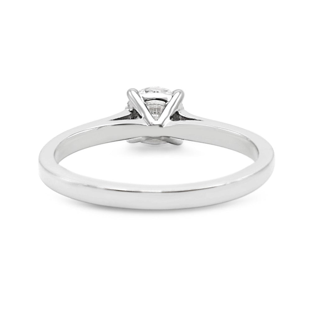 used Platinum GIA Certificated Brilliant Cut Solitaire Ring