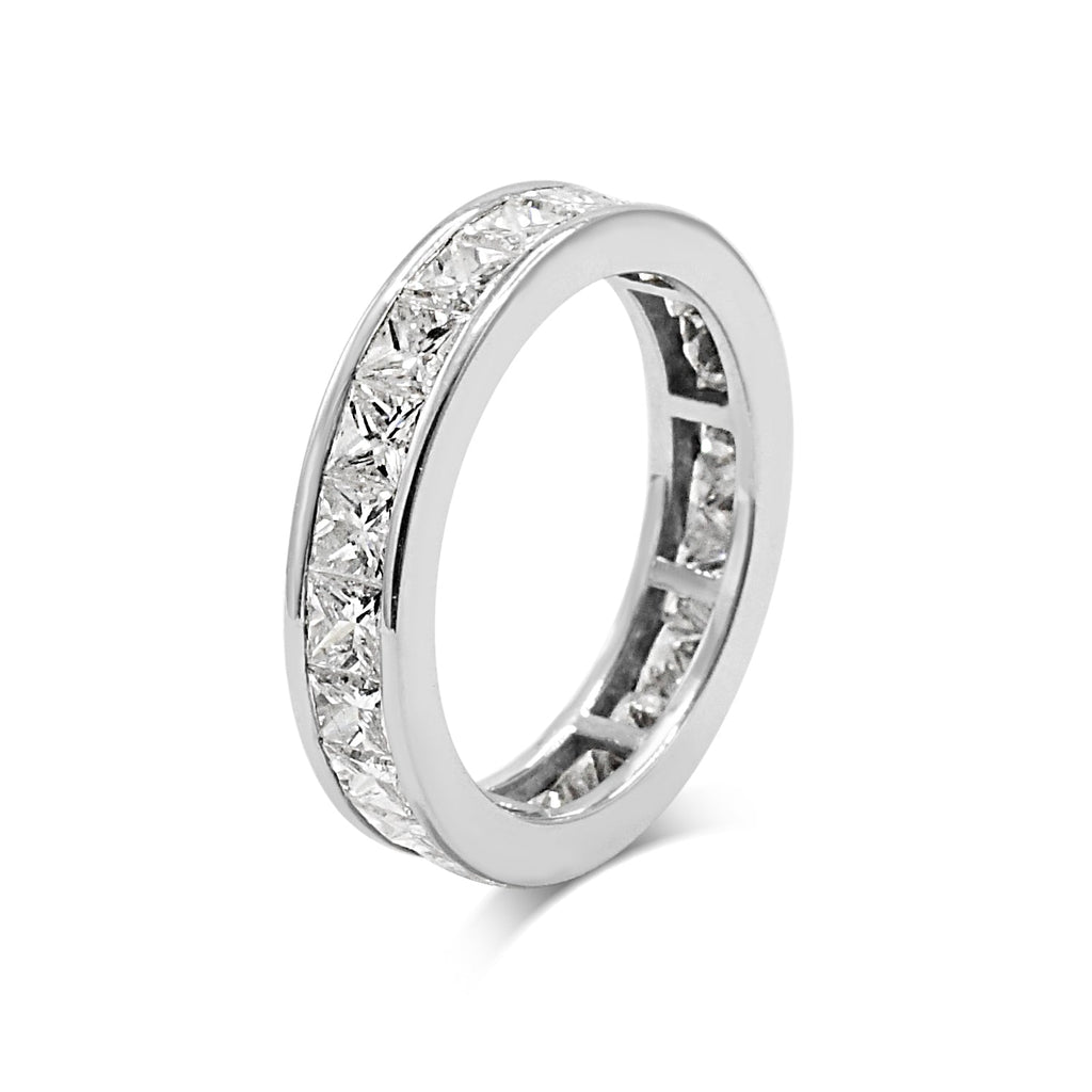 used Princess Cut Diamond Full Eternity Diamond Ring