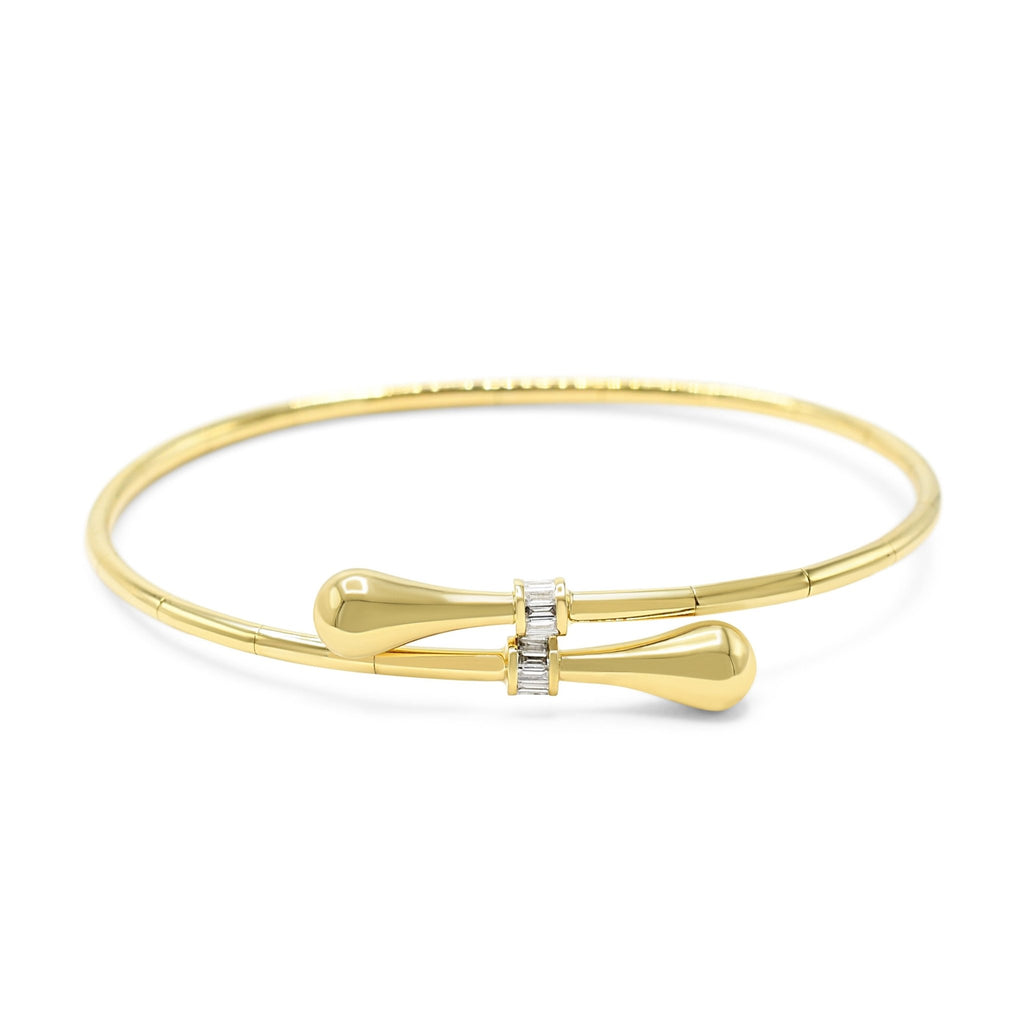 used Resilience II Baguette Diamond Set Bangle By Rima Zahran