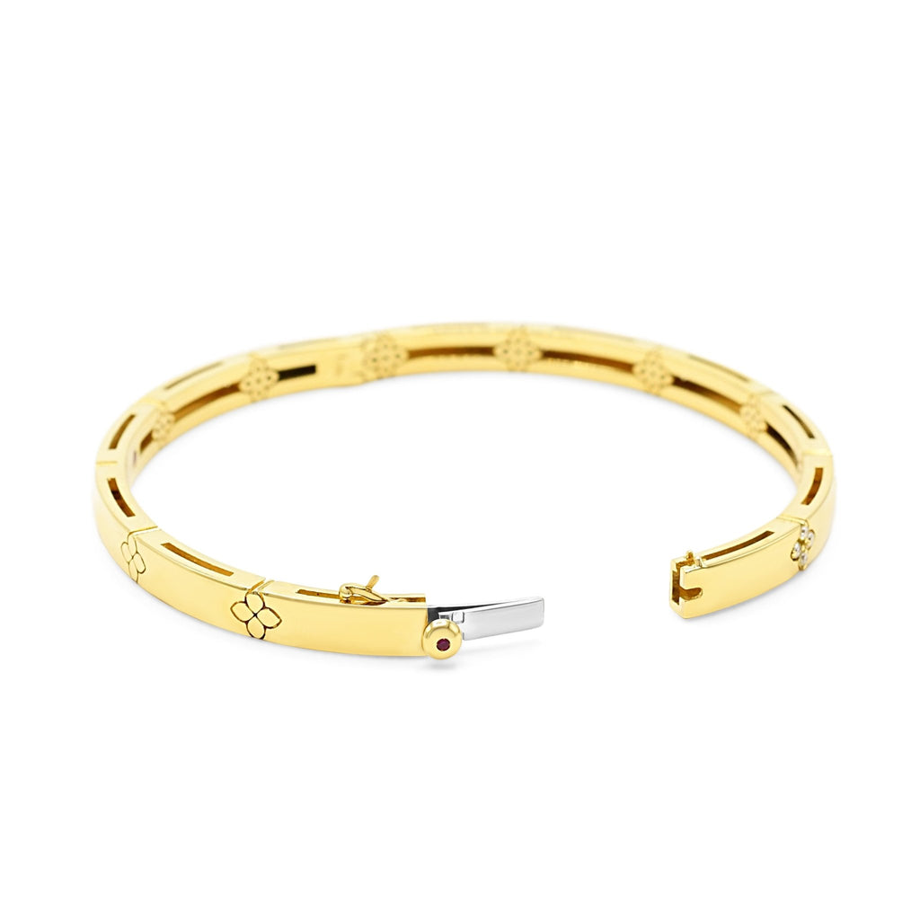 used Roberto Coin Love in Verona Diamond Bangle - 18ct Yellow Gold