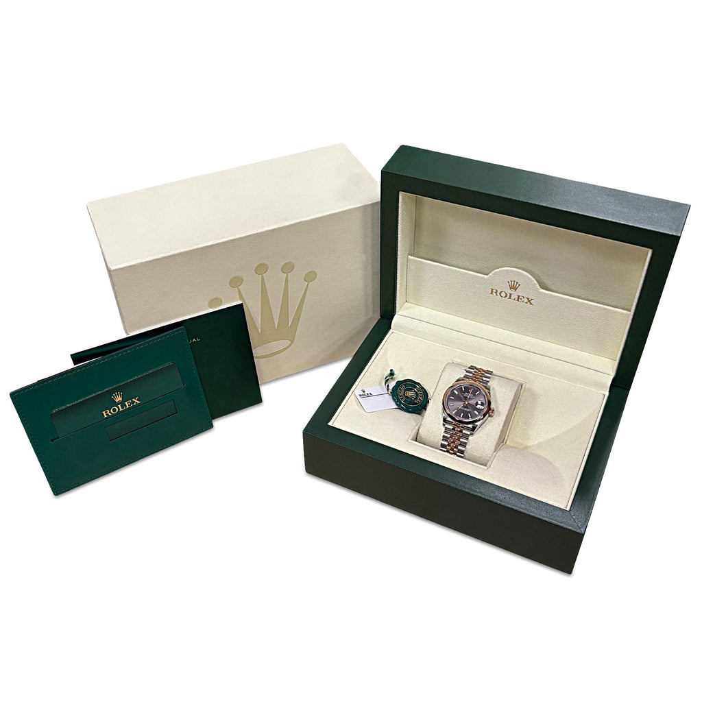 used Rolex 31mm Oystersteel & Everose Datejust Reference 278241