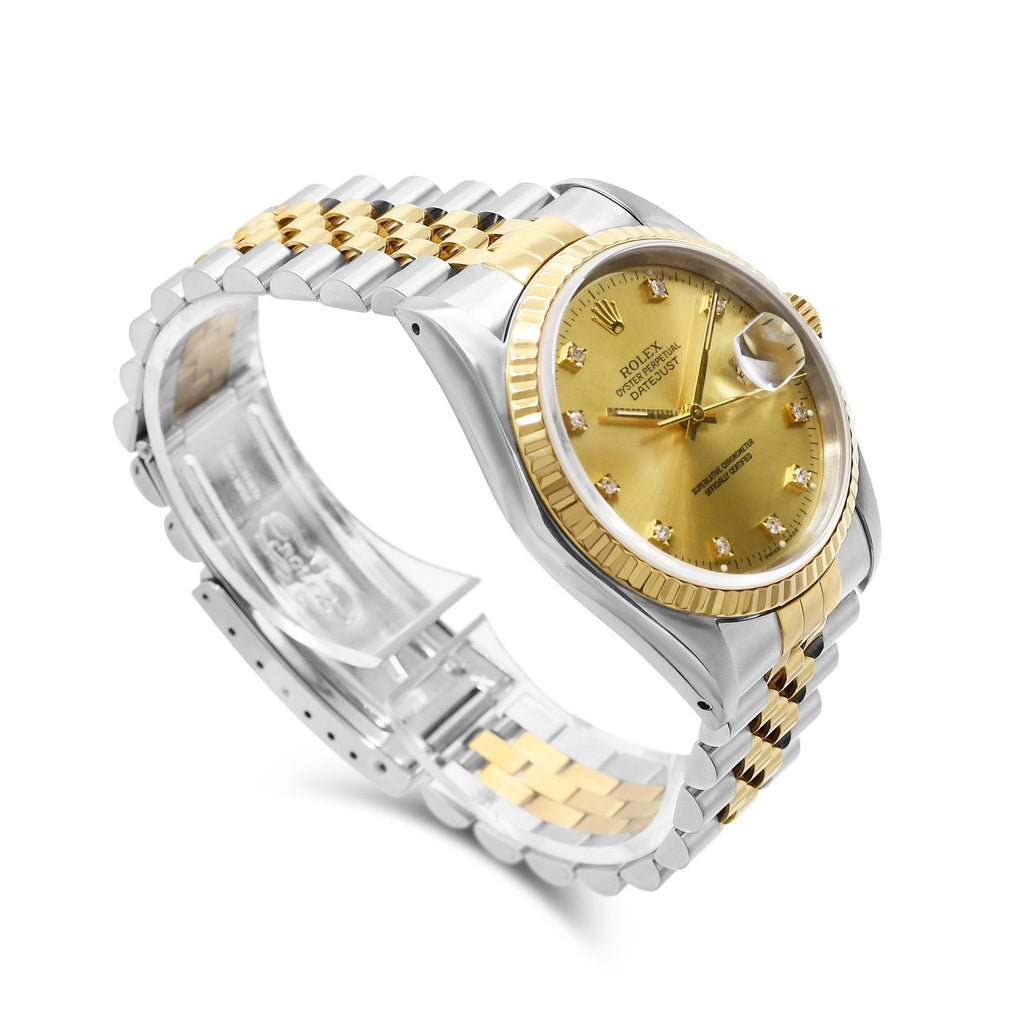 used Rolex 36mm Datejust Steel & 18ct Yellow Gold Watch - Ref 16233