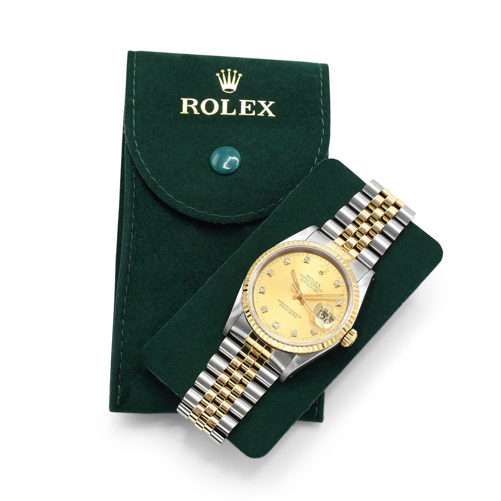 used Rolex 36mm Datejust Steel & 18ct Yellow Gold Watch - Ref 16233