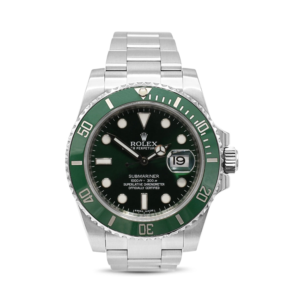 used Rolex 40mm Submariner Date Hulk Watch - Ref 116610LV
