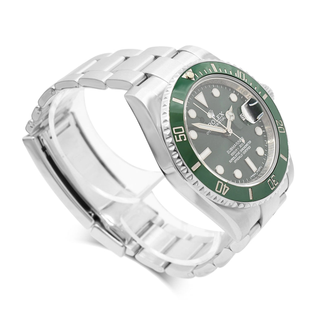 used Rolex 40mm Submariner Date Hulk Watch - Ref 116610LV