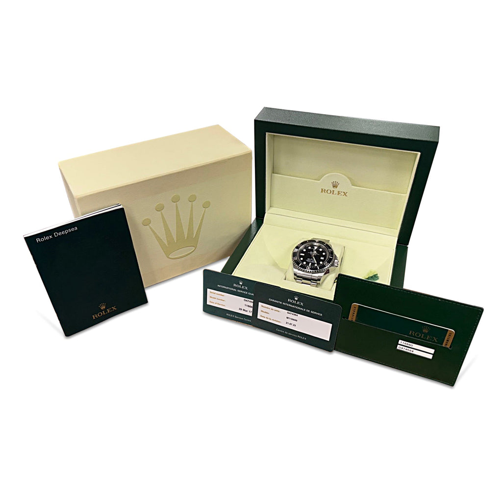 used Rolex 44mm Sea - Dweller Deepsea Steel Watch Ref 116660