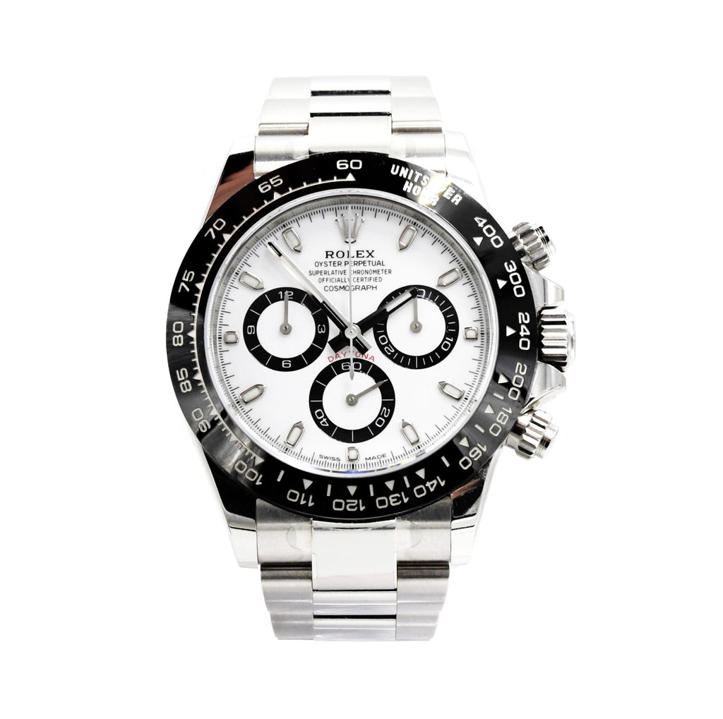used Rolex Cosmograph Daytona 40mm White Dial Steel Watch - Ref: 116500LN