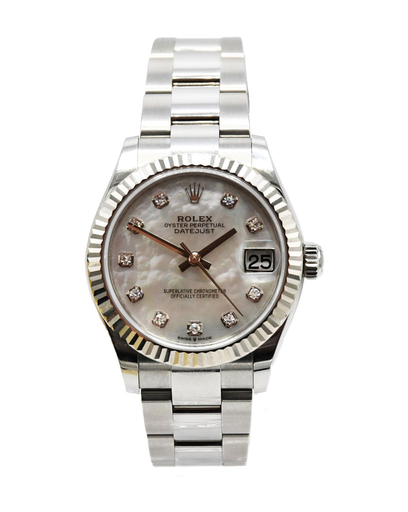 used Rolex Datejust 31mm Oystersteel & White Gold Watch - Ref 278274