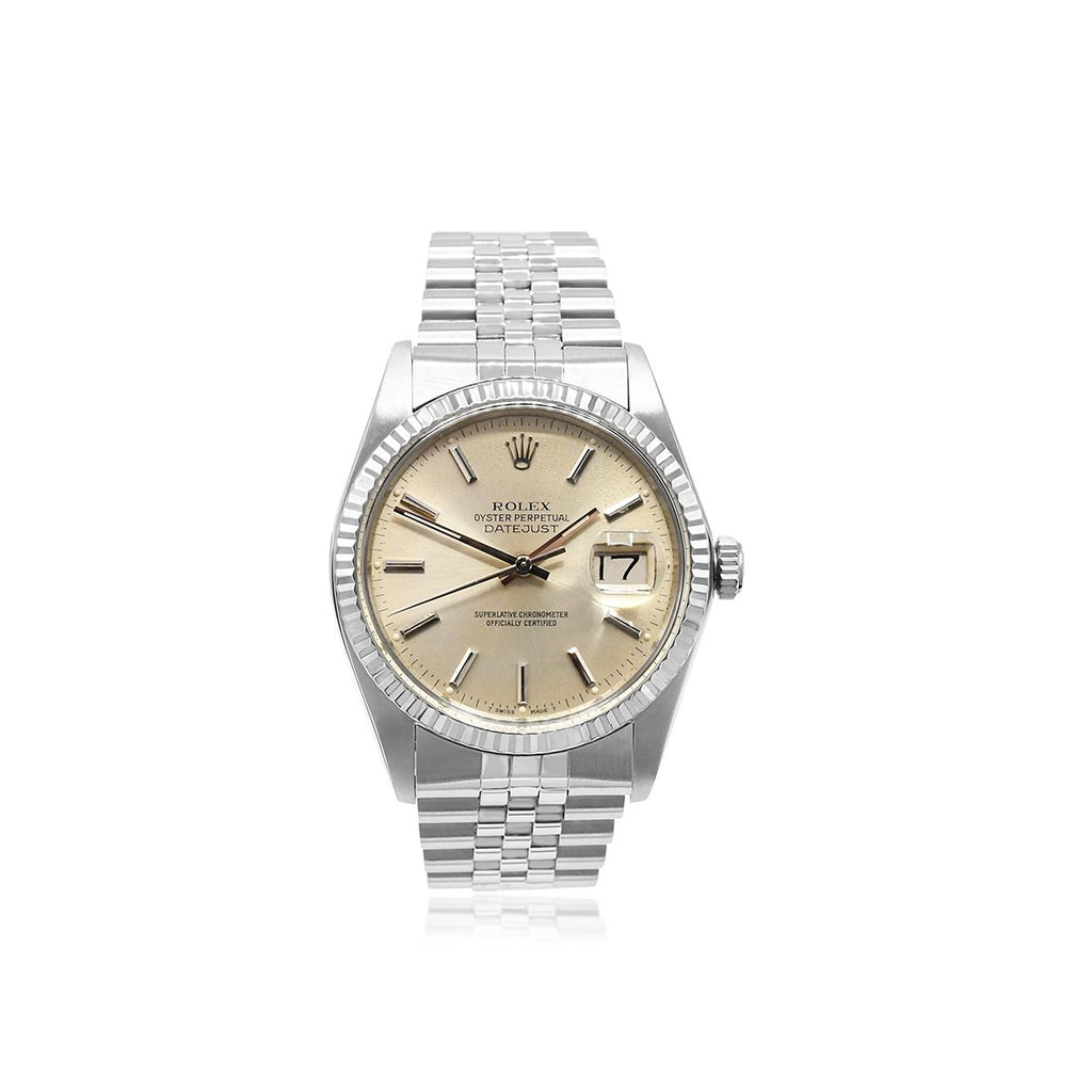 used Rolex Datejust 36mm Stainless Steel 16014 Silver Dial Watch