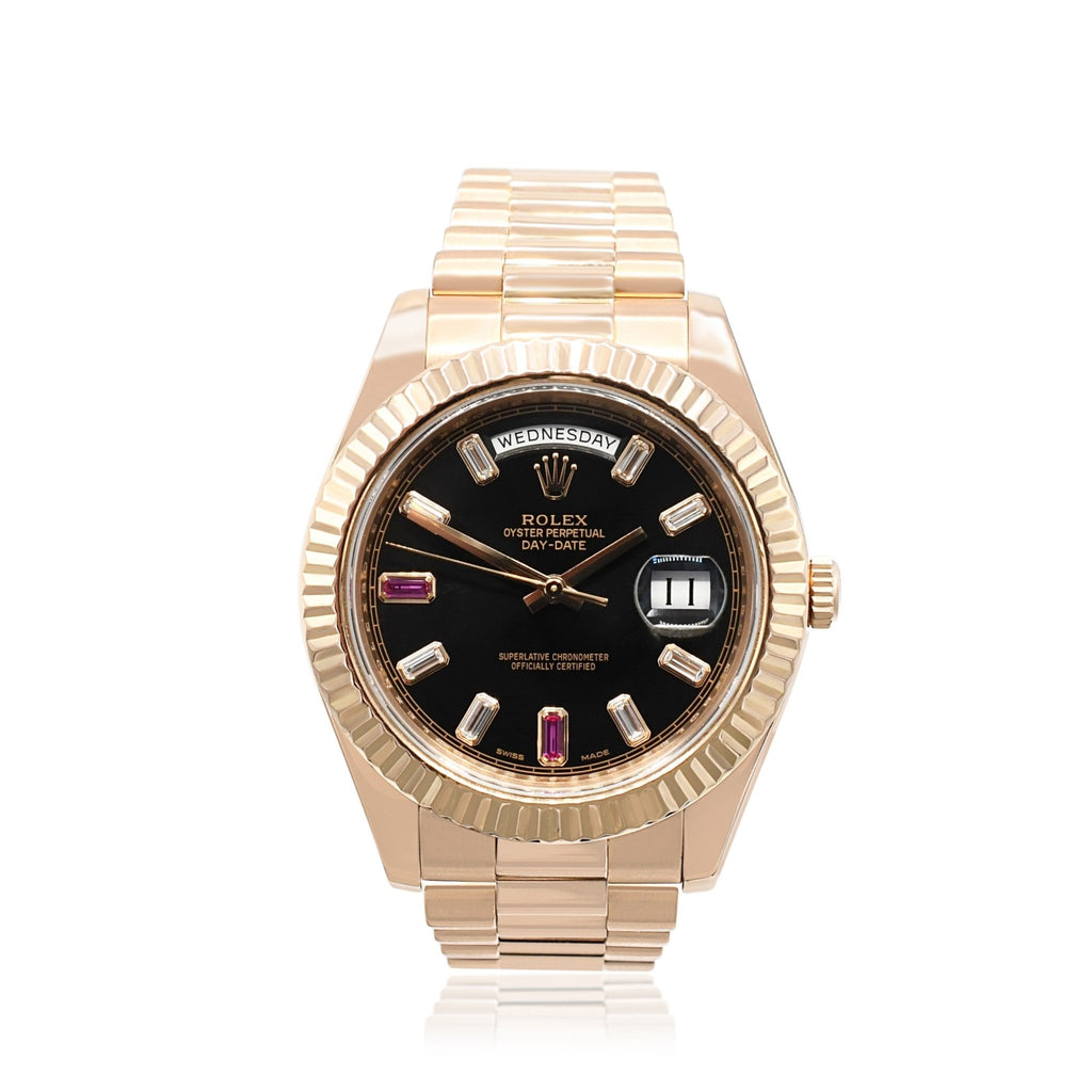 used Rolex Day - Date II 41mm Watch - 18ct Everose Gold Ref 218235