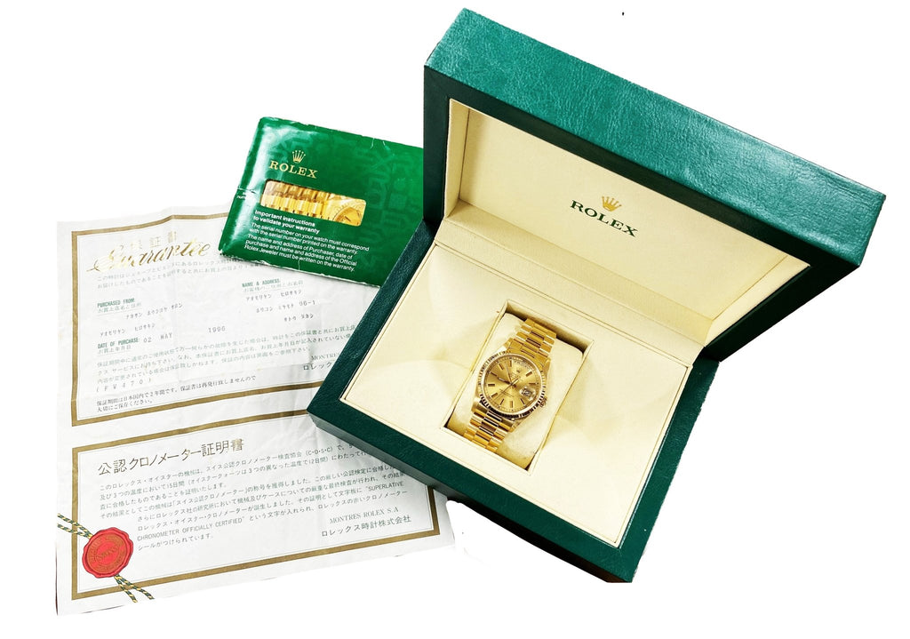 used Rolex Day Date Watch - 18ct Yellow Gold - Ref 18238