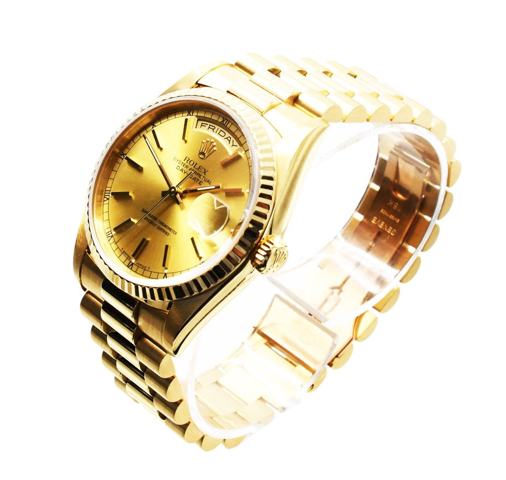 used Rolex Day Date Watch - 18ct Yellow Gold - Ref 18238