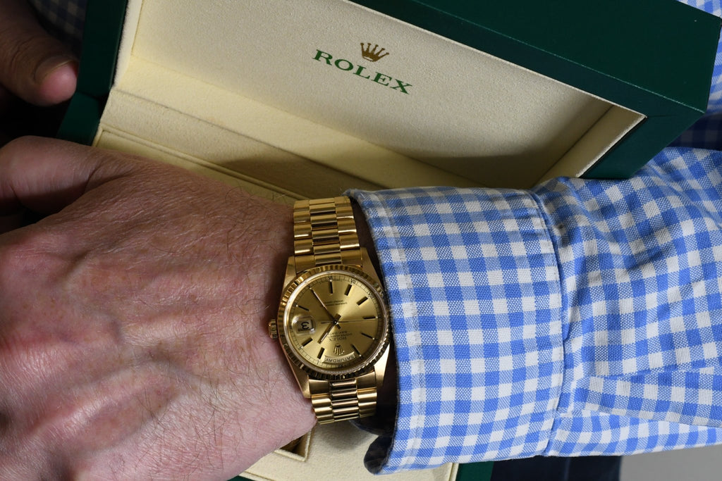 used Rolex Day Date Watch - 18ct Yellow Gold - Ref 18238