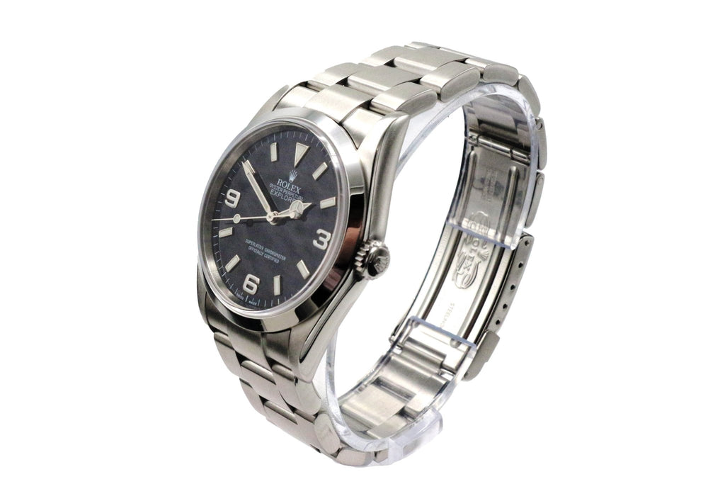 used Rolex Explorer 36mm Black Dial Steel Watch - Ref: 114270