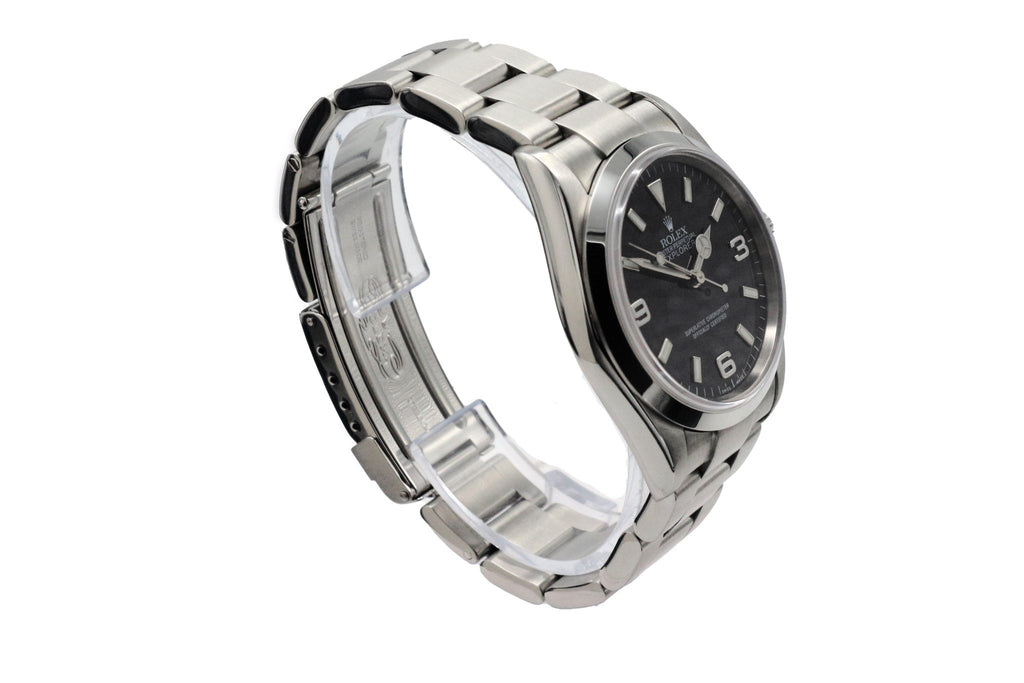 used Rolex Explorer 36mm Black Dial Steel Watch - Ref: 114270