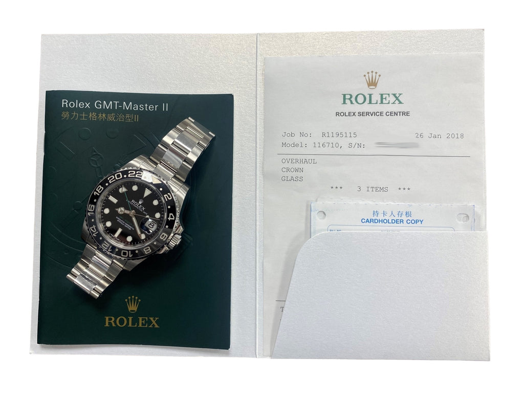 used Rolex GMT Master II 40mm Steel Watch - Ref: 116710LN