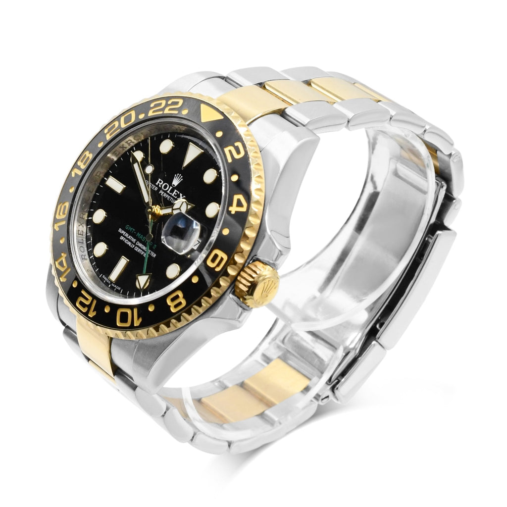 used Rolex GMT Master II 40mm Steel & Yellow Gold Watch - Ref 116713LN