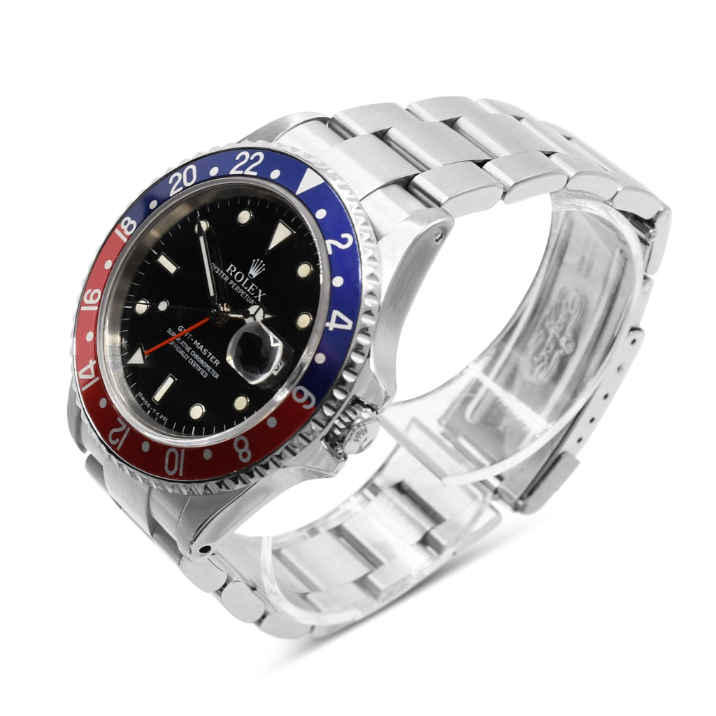used Rolex GMT Master II "Pepsi" 40mm Steel Watch - Ref: 16710