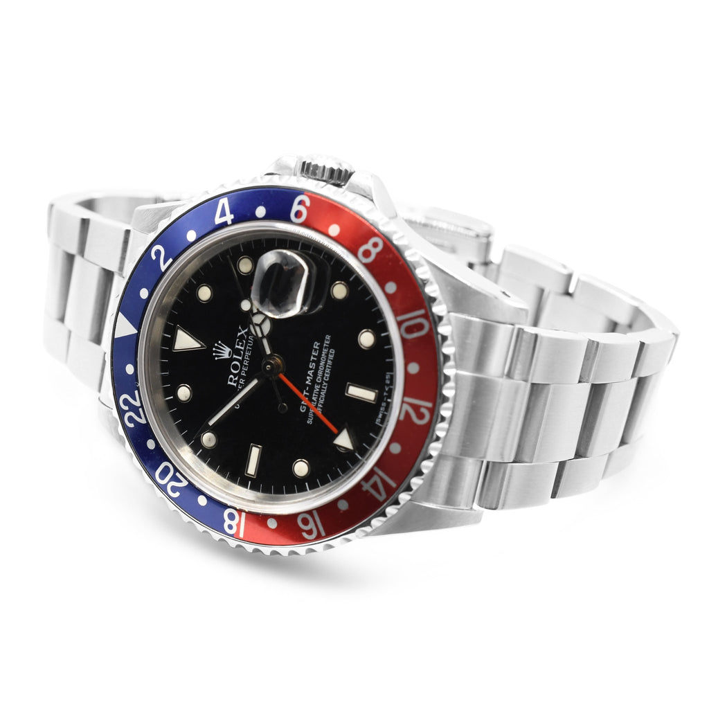used Rolex GMT Master II "Pepsi" 40mm Steel Watch - Ref: 16710