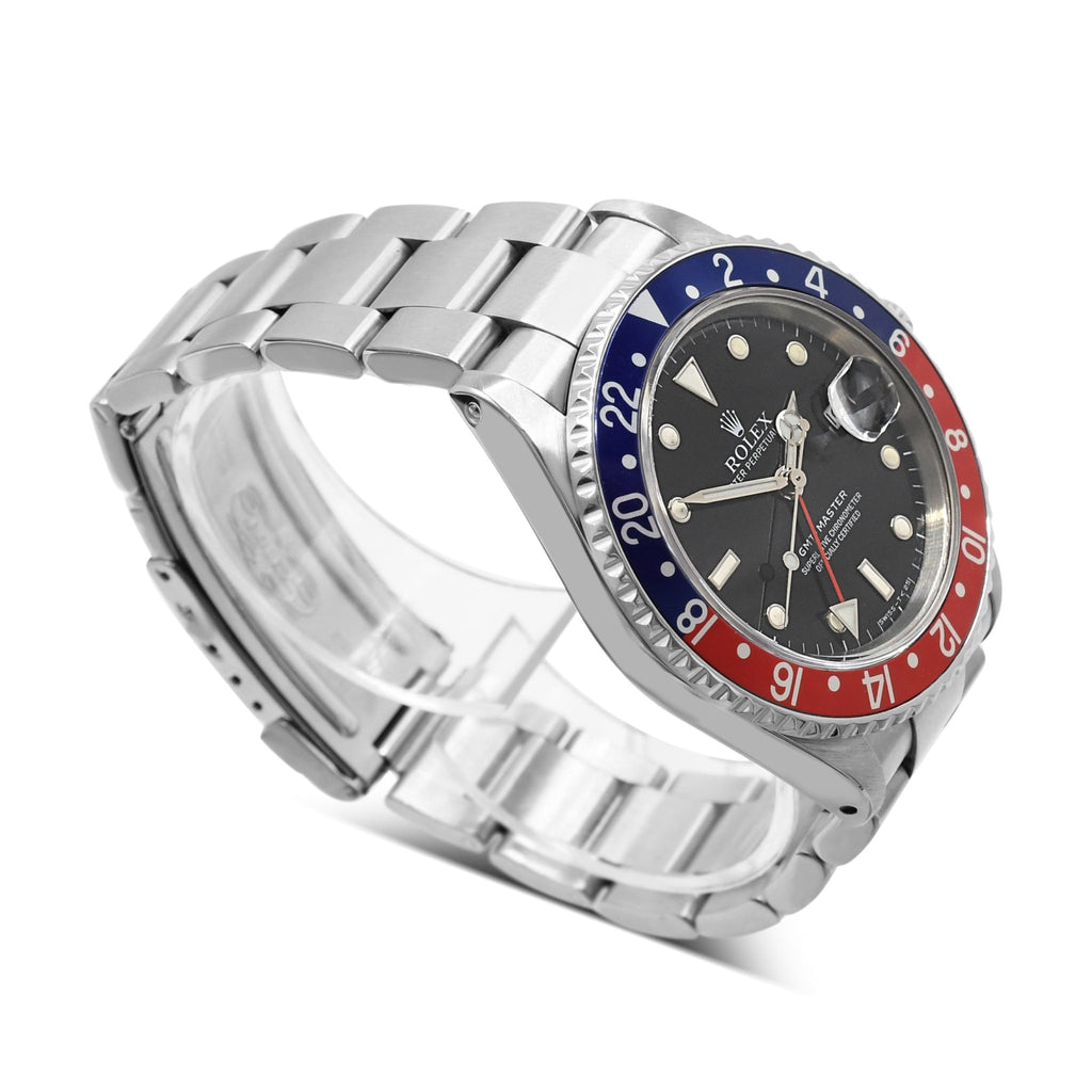used Rolex GMT Master II "Pepsi" 40mm Steel Watch - Ref: 16710