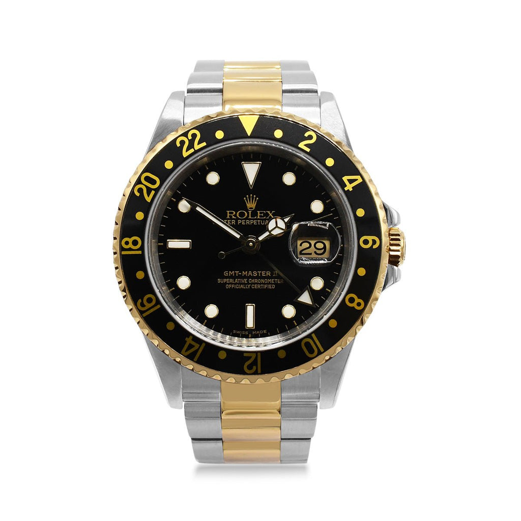 used Rolex GMT Master II Watch , Steel & 18ct Yellow Gold Ref 16713