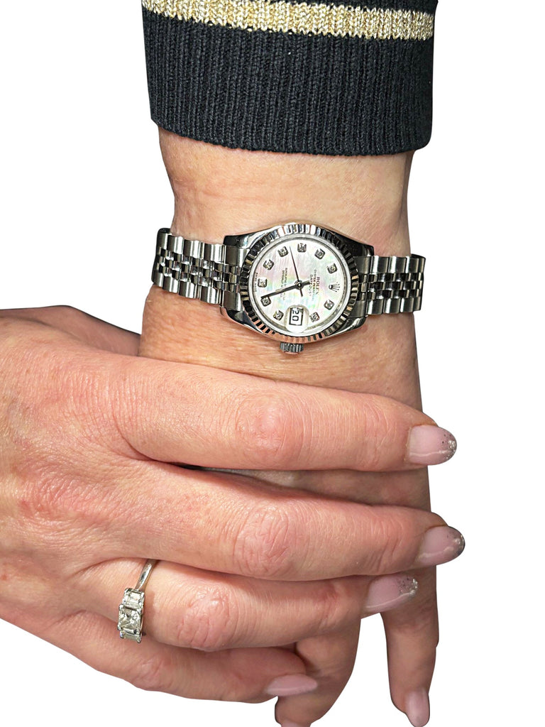 used Rolex Lady - Datejust 26mm Steel & 18ct White Gold Watch - Ref: 179174