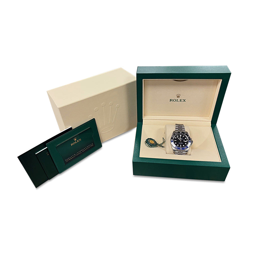 used Rolex Oystersteel 40mm GMT - Master II Watch Ref 126710BLNR 'Batgirl'