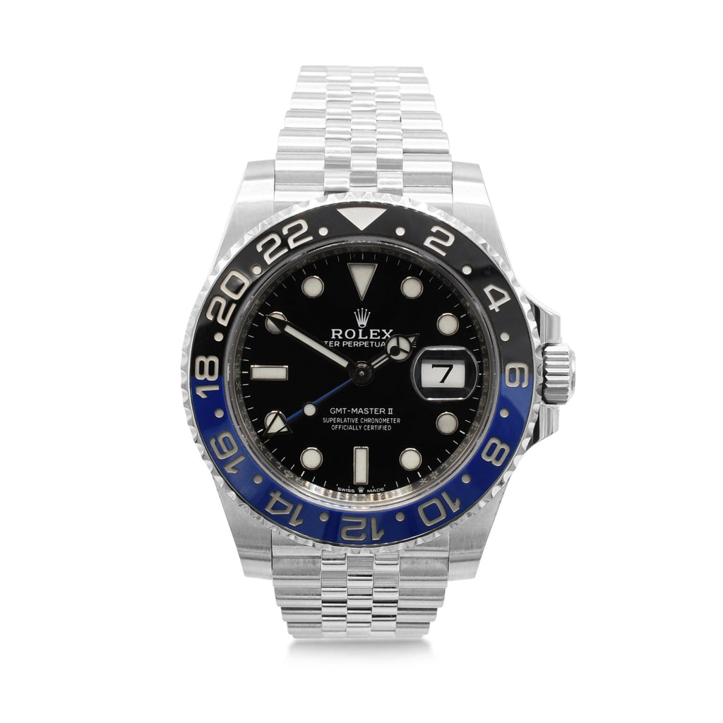 used Rolex Oystersteel 40mm GMT - Master II Watch Ref 126710BLNR 'Batgirl'
