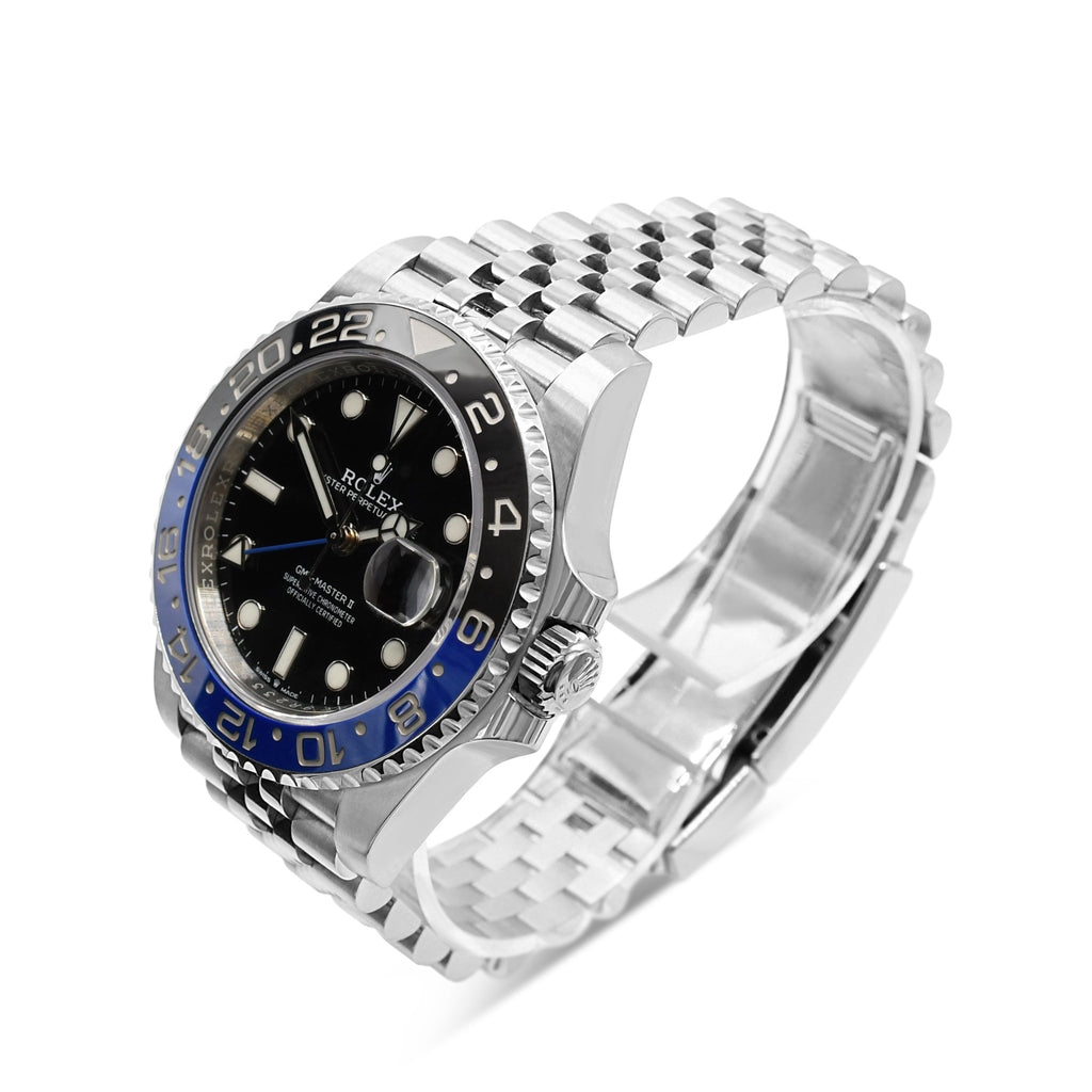 used Rolex Oystersteel 40mm GMT - Master II Watch Ref 126710BLNR 'Batgirl'