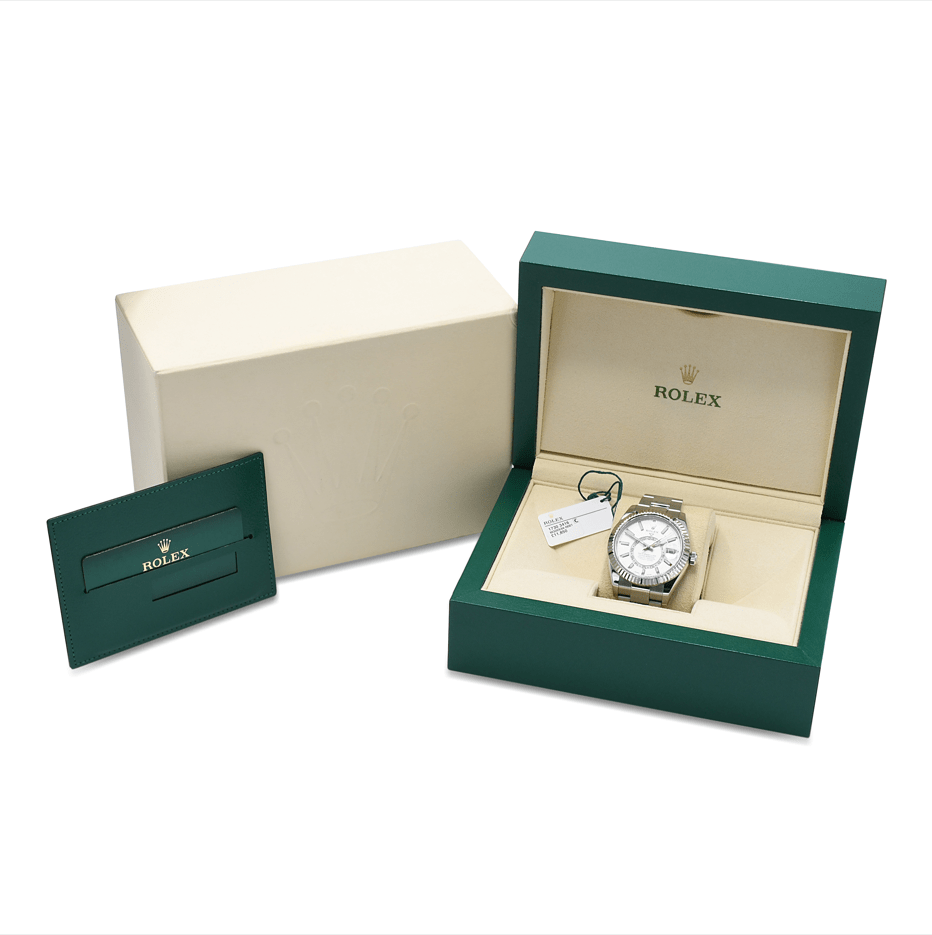 used Rolex Sky - Dweller 42mm Watch Ref 326934 Oystersteel & White Gold