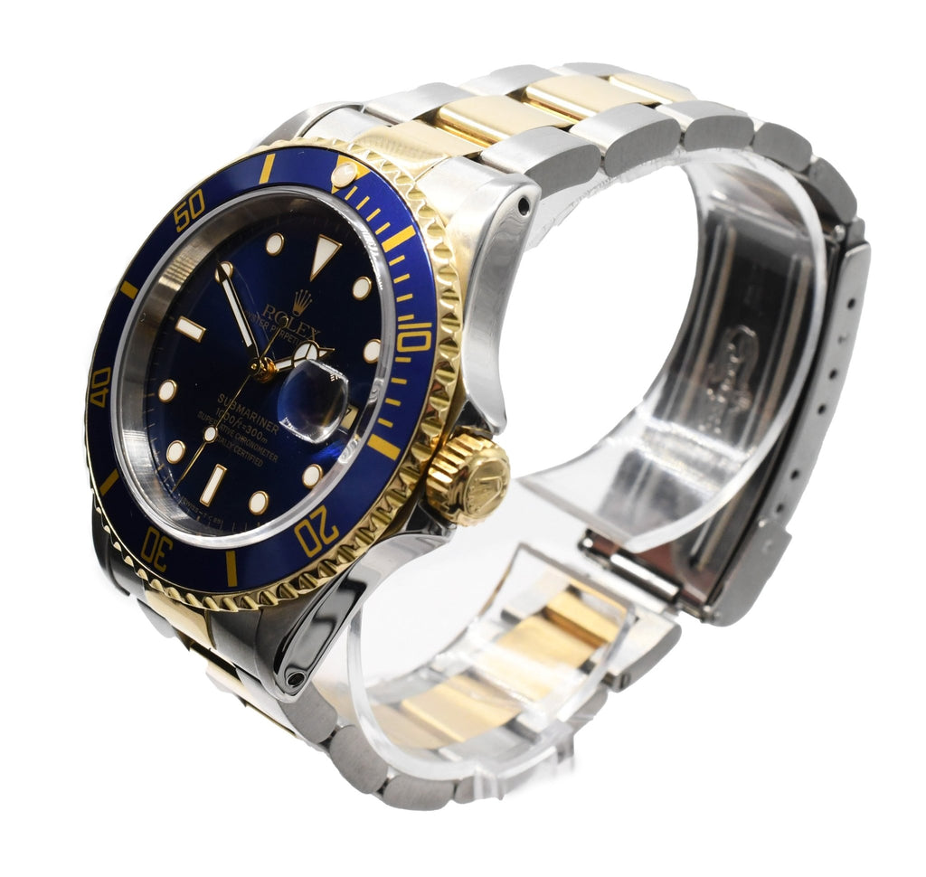 used Rolex Submariner Steel & Yellow Gold Watch - Ref 16613