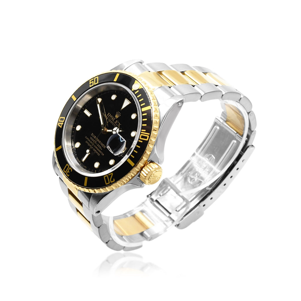 used Rolex Submariner Steel & Yellow Gold Watch - Ref 16613