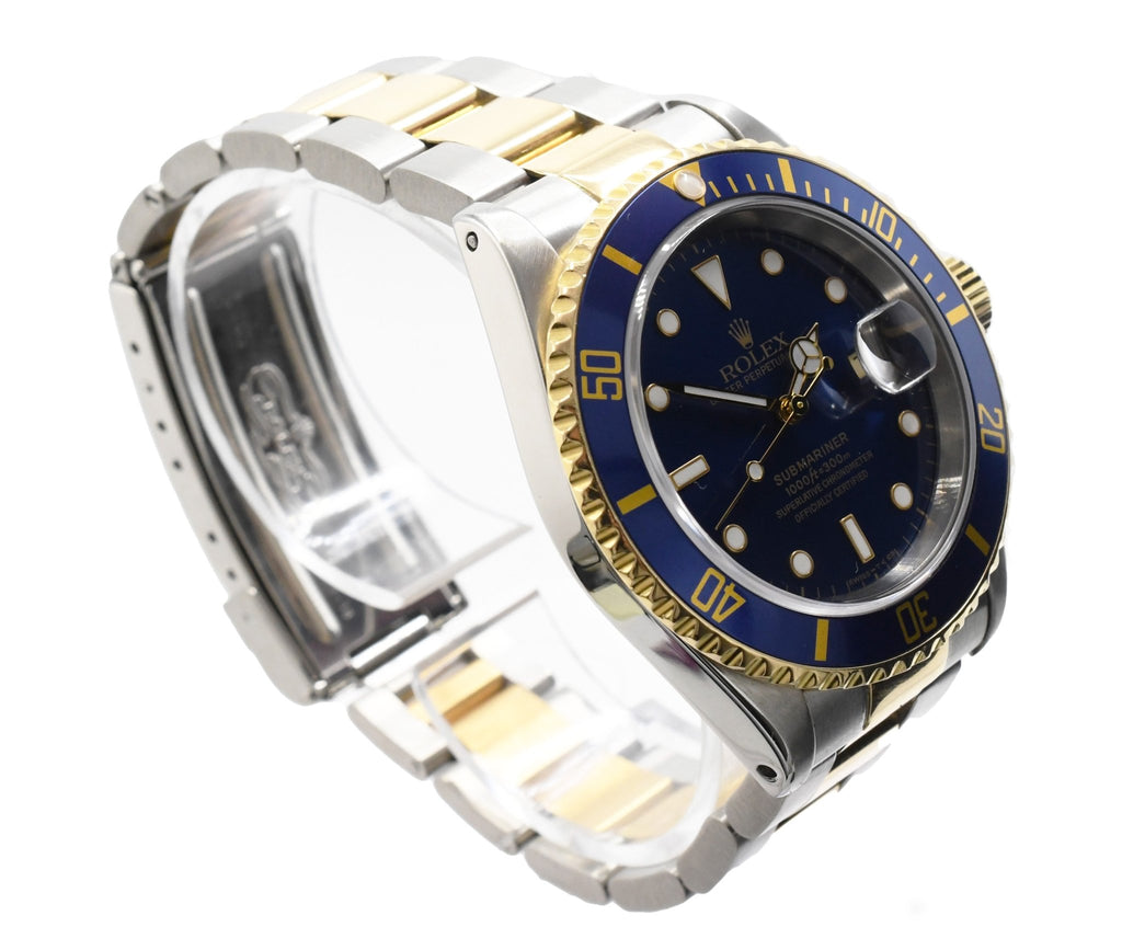 used Rolex Submariner Steel & Yellow Gold Watch - Ref 16613