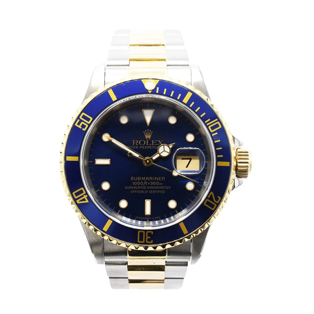 used Rolex Submariner Steel & Yellow Gold Watch - Ref 16613