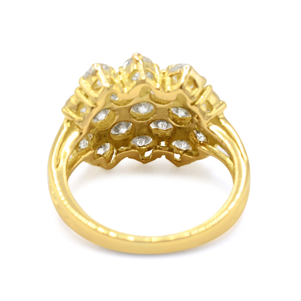 used Seventeen Stone Brilliant Cut Diamond Ring