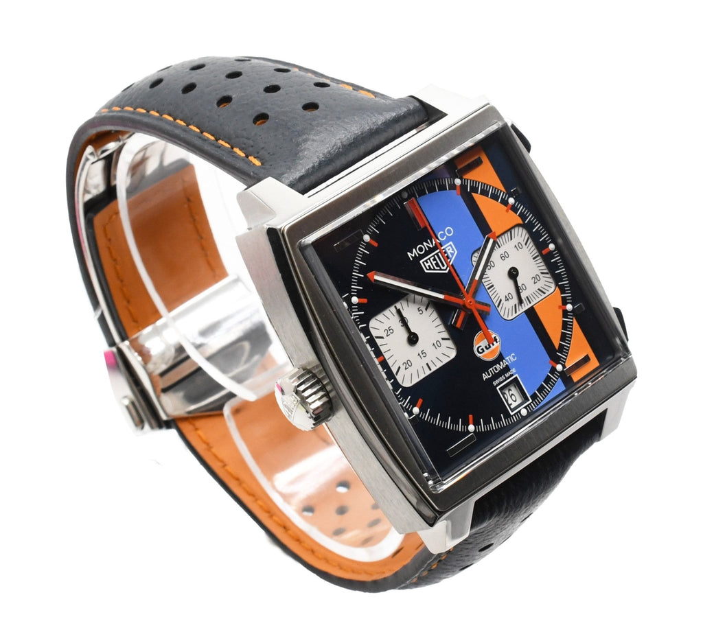 used TAG Heuer Monaco Gulf 39mm Steel Watch