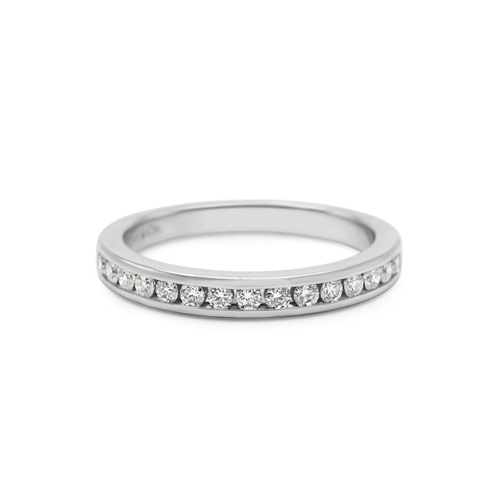 used The Tiffany Setting Half - Circle Of Diamonds 2.5mm Ring