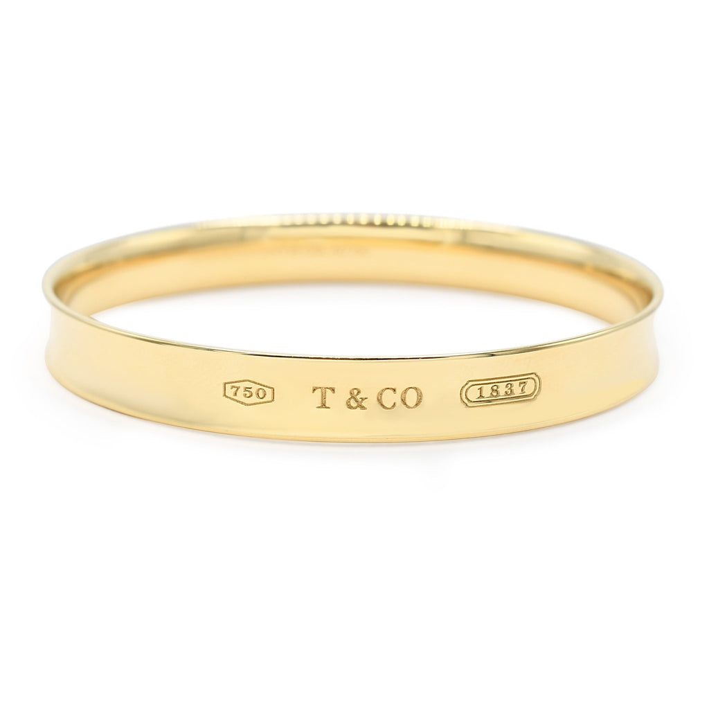 used Tiffany 1837 Bangle - 18ct Yellow Gold